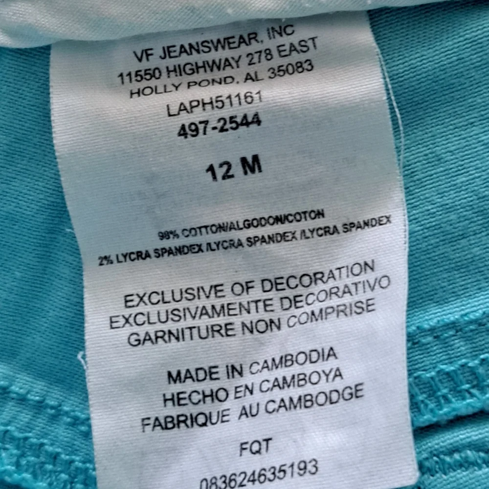 Vintage Lee Short Royal Blue Cotton Spandex Matching Fabric Belt Women Size 12